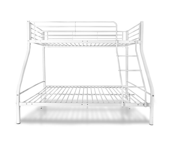 Beliche duplo metálico para 3 pessoas, 200x145x96cm, branco