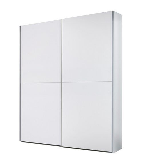 Roupeiro 2 portas de correr 196x170 cm cor branca