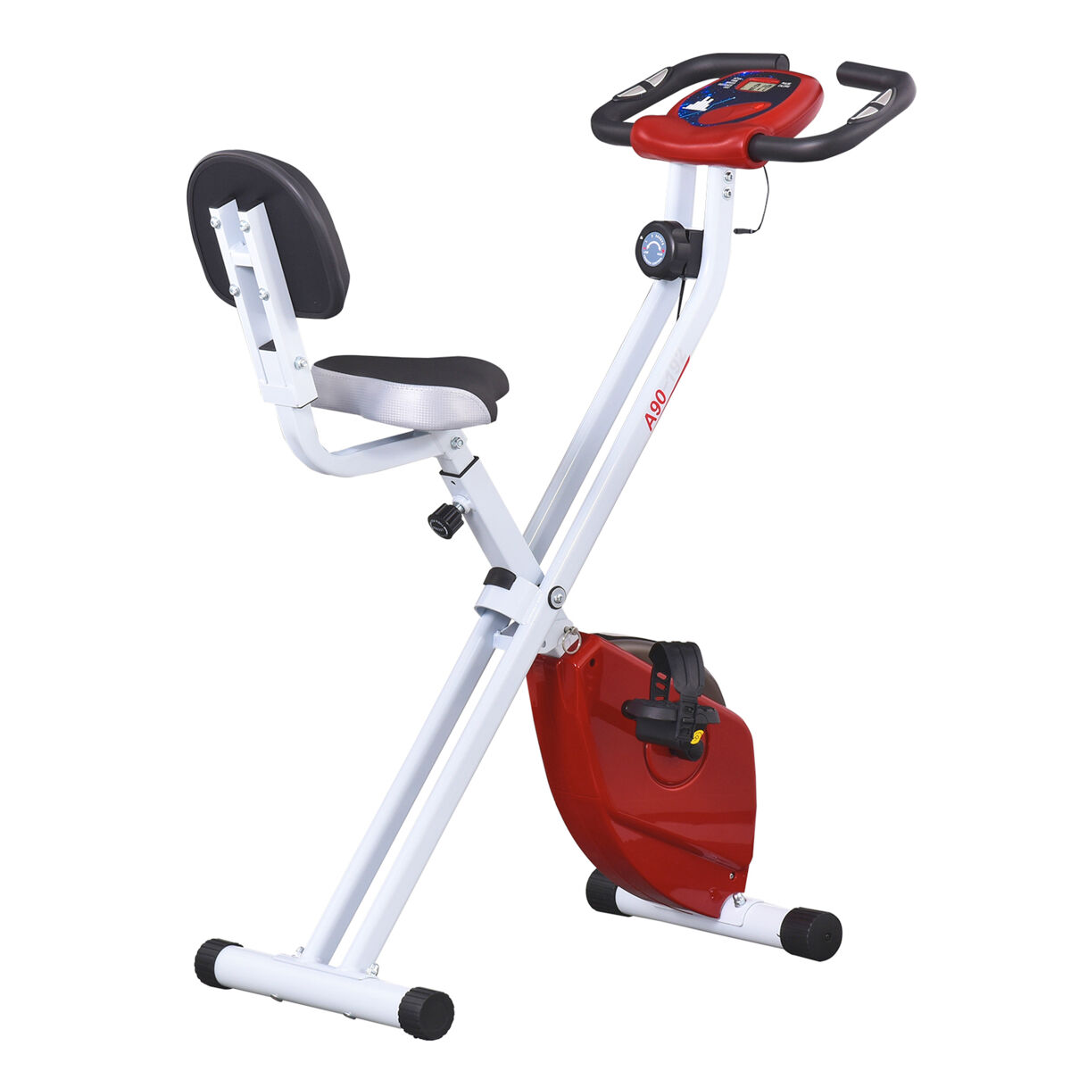 Bicicleta de treinamento magnético Aço, ABS, PVC HOMCOM
