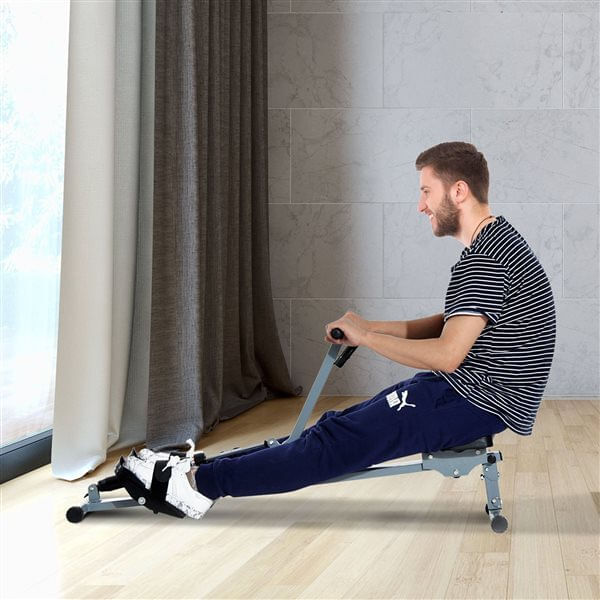 Máquina de Remo PVC, Metal HOMCOM