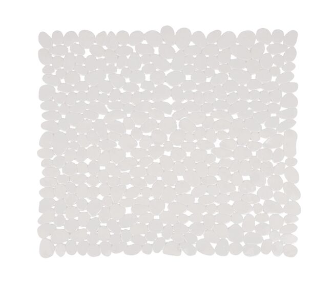 Tapete de chuveiro de pvc 53x53cm blanc