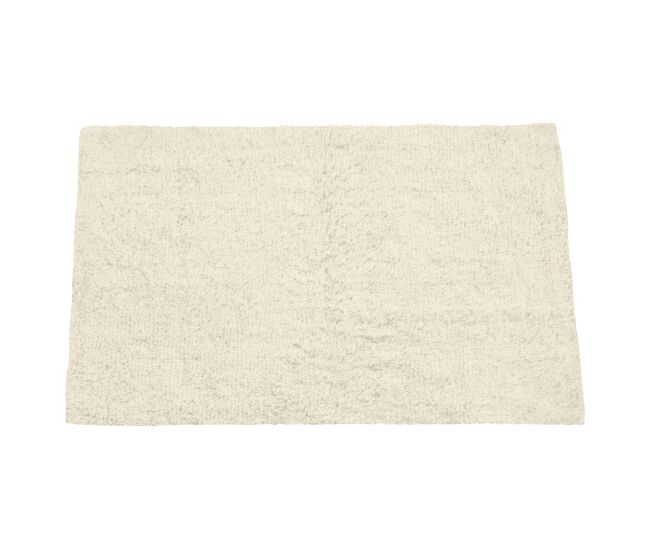 Tapete de banheiro bege de 45x70 cm