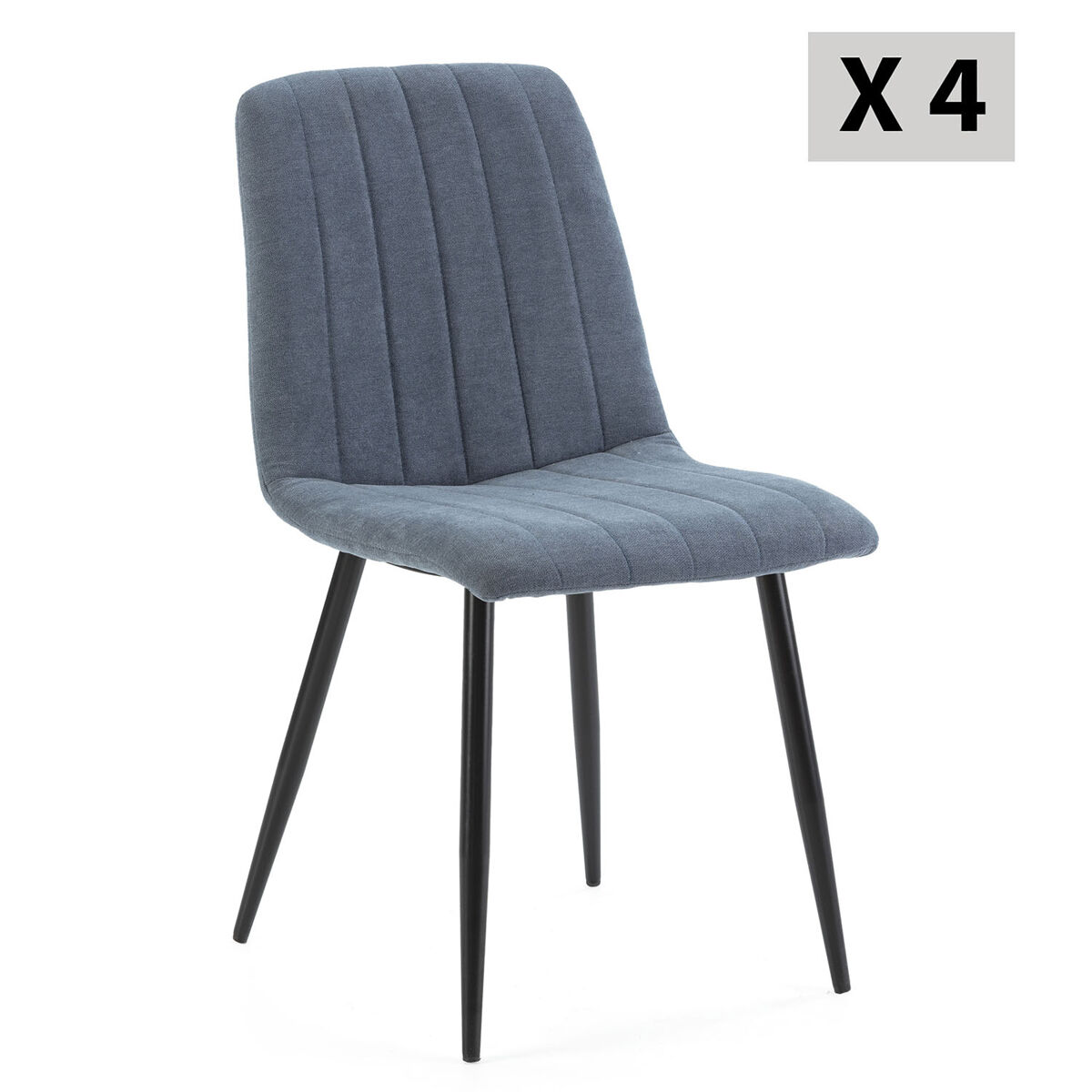 Conjunto de 2 cadeiras de jantar sagi estofadas