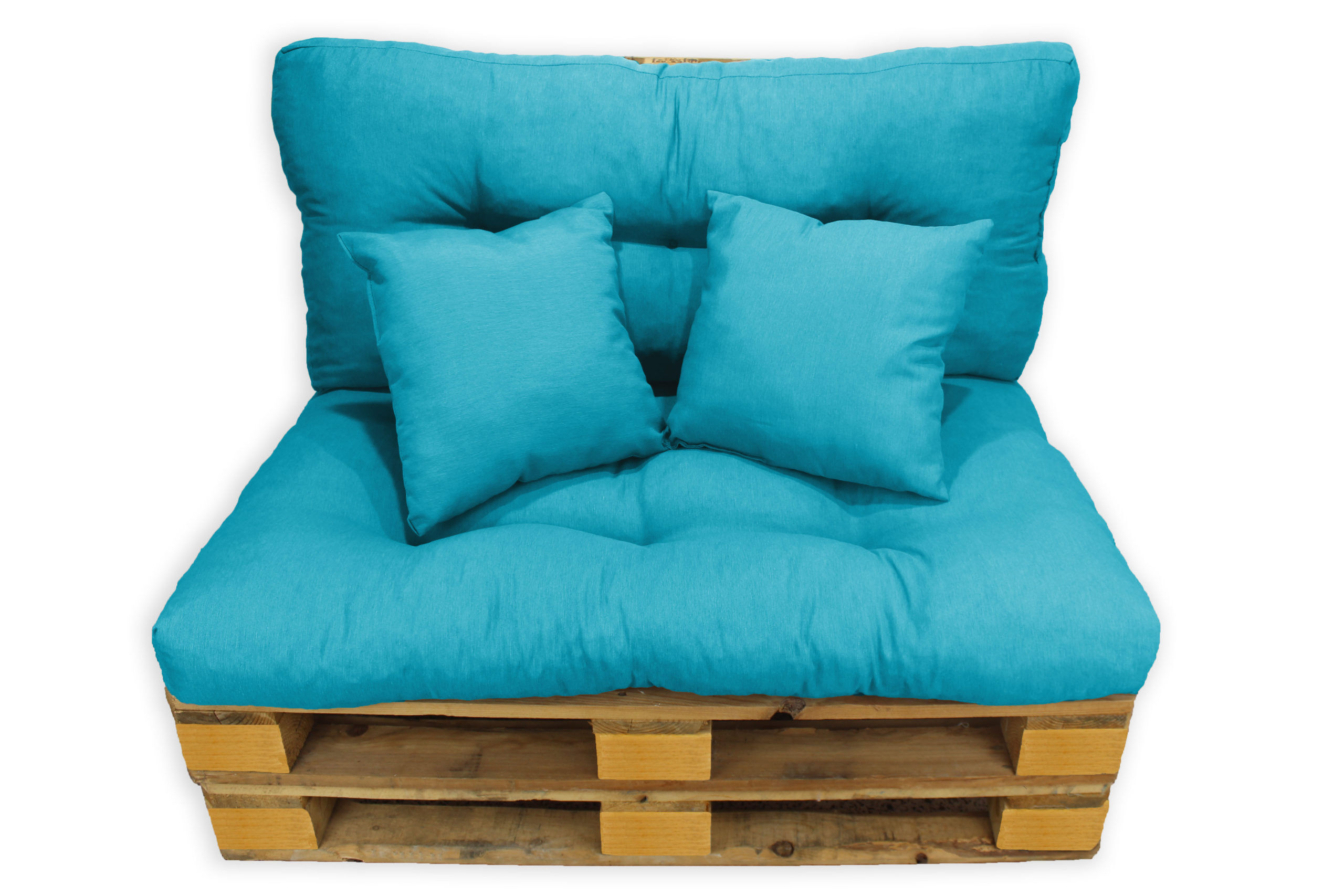  Acomoda Textil - Almofadas de sofá em paletes com capa amovível. 120x50