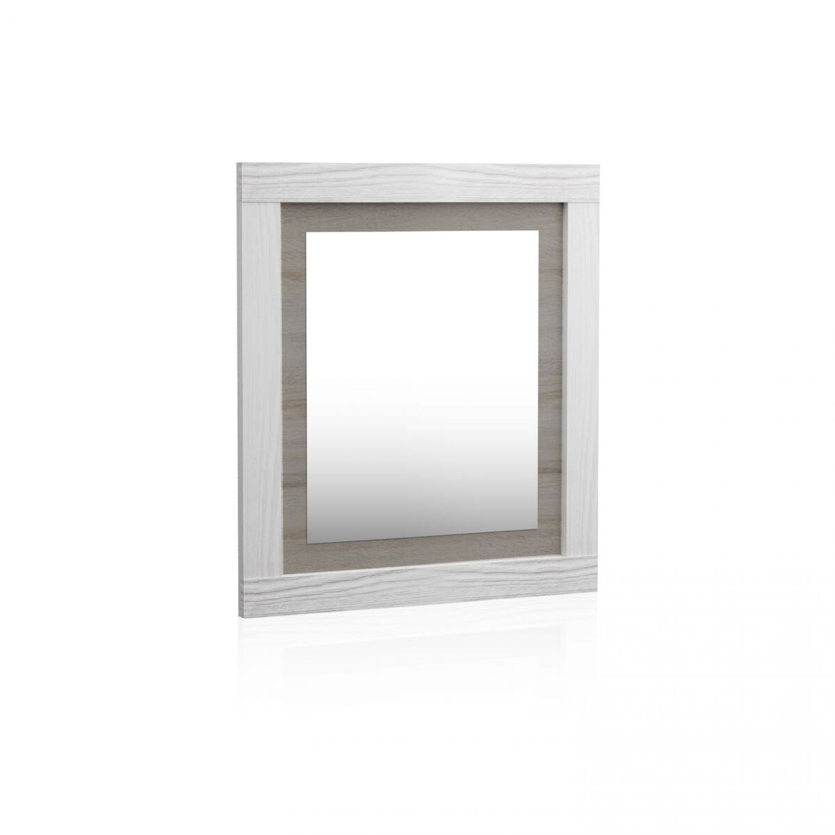Espelho retangular lara, duehome, andersen pino - gris (ancho), 75 cm