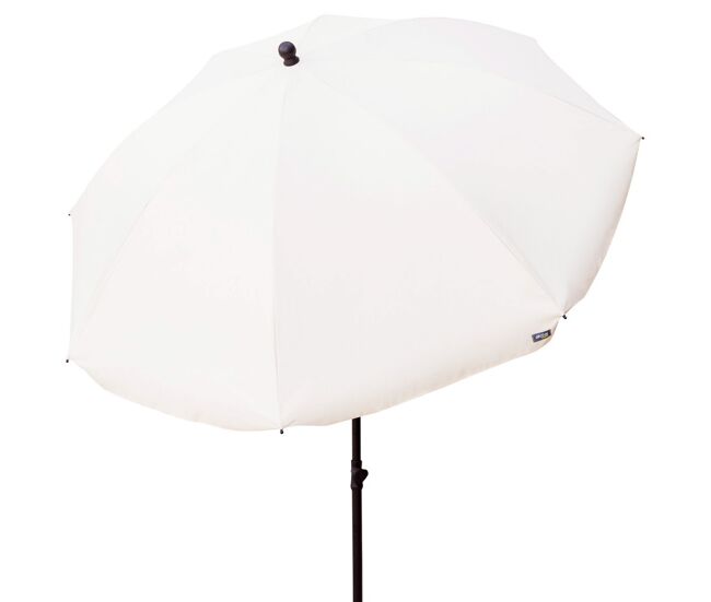 Guarda-sol de jardim com protetor solar 240 cm bege aktive garden