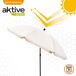 Guarda-sol de jardim com protetor solar Aktive Garden 240x240 Guarda-sol de jardim com protetor solar Aktive Garden 240x240 Bege
