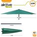 Guarda-sol hexagonal UV50 Aktive Garden Guarda-sol hexagonal UV50 Aktive Garden Verde