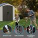 Abrigo jardim super resistente com janela Lifetime uv100 214 Abrigo jardim super resistente com janela Lifetime uv100 214 Cinza
