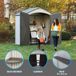 Abrigo jardim super resistente com janela Lifetime uv100 214 Abrigo jardim super resistente com janela Lifetime uv100 214 Cinza