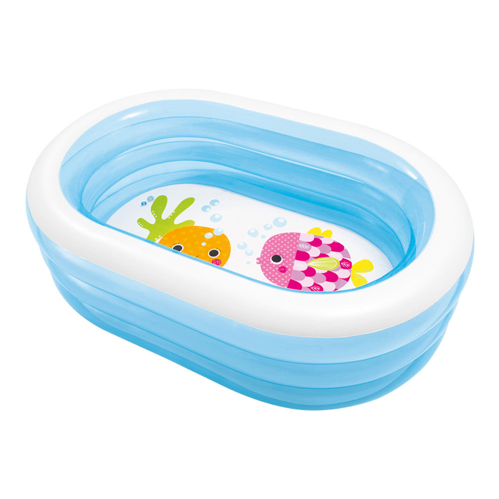 Piscina insuflável INTEX oval aquário 163x107x46 - 238 l