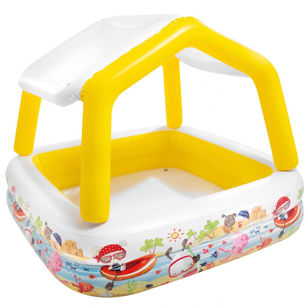 Piscina insuflável INTEX guarda-sol 157x157x122 cm - 280 litros
