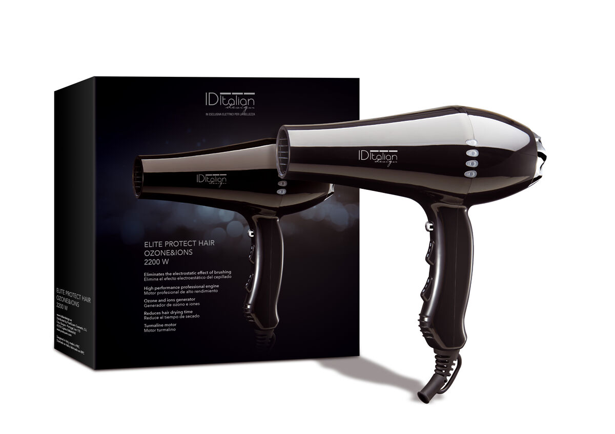 Secador de cabelo profissional 2200 ionic ozone
