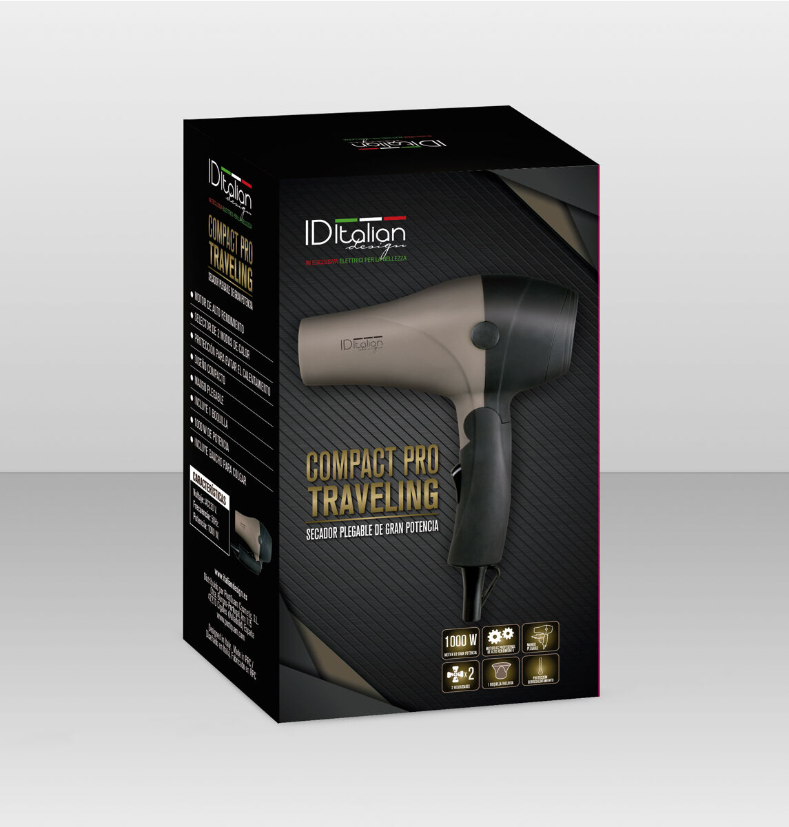 Secador de cabelo de viagem id