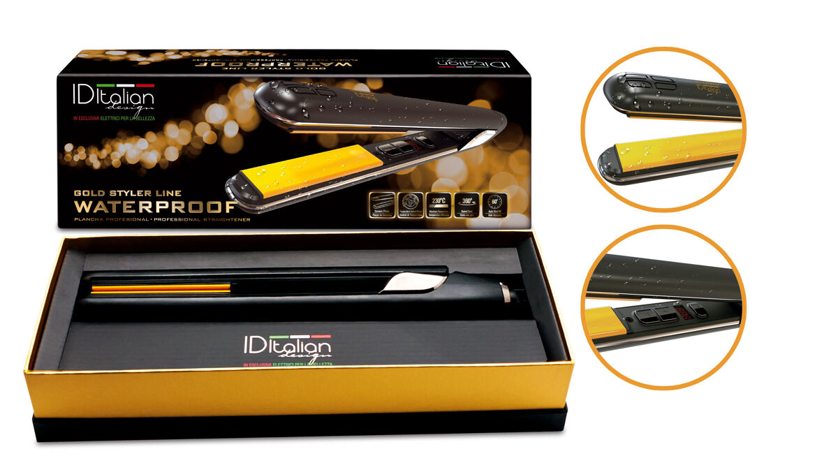 Ferro de pentear gold styler watterproof