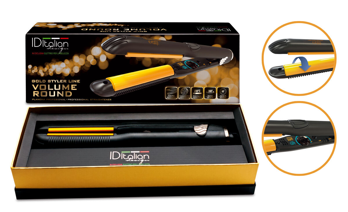Gold styler volume round