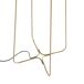 ANGEL CERDA Candeeiro de pé em aço dourado e vidro branco ANGEL CERDA Candeeiro de pé em aço dourado e vidro branco Dourado