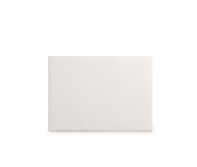 Cabeceira estofada neus pele sintética 160x120x5 cm - branco - moonia