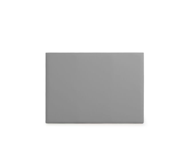 Cabeceira estofada neus pele sintética 160x120x5 cm - prata - moonia