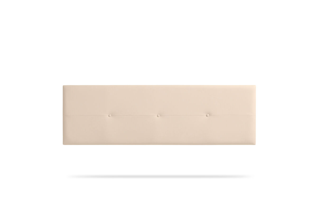 Cabeceira estofada napoli pele sintética 130x50x5 cm - moonia