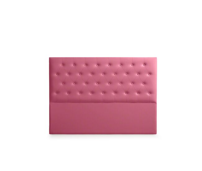 Cabeceira estofada ferrara pele sintética 170x120x8 cm - rosa - moonia