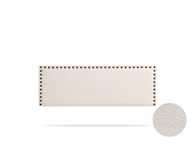 Cabeceira estofada modena pele sintética 130x55x8 cm - moonia