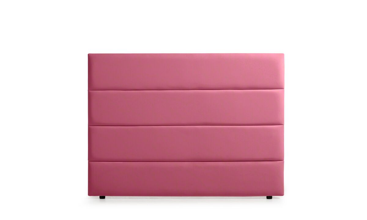 Cabeceira estofada genova pele sintética 90x120x8 cm - cinza claro - moonia