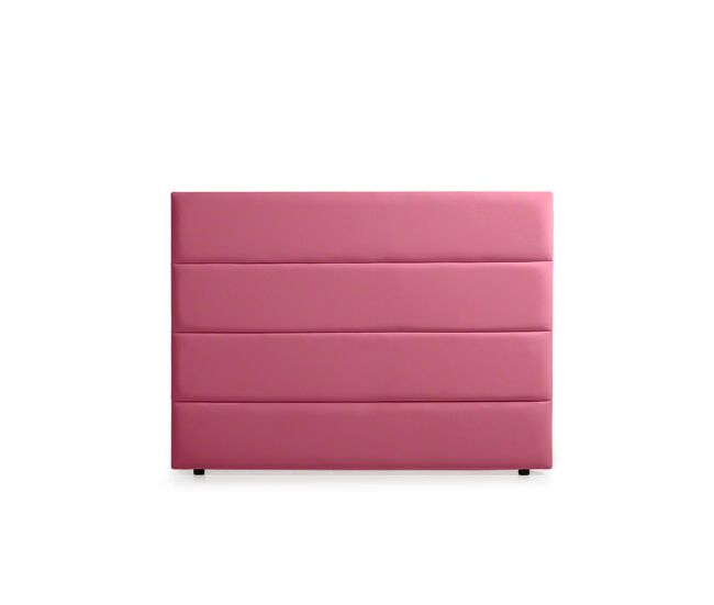 Cabeceira estofada genova pele sintética 90x120x8 cm - cinza claro - moonia