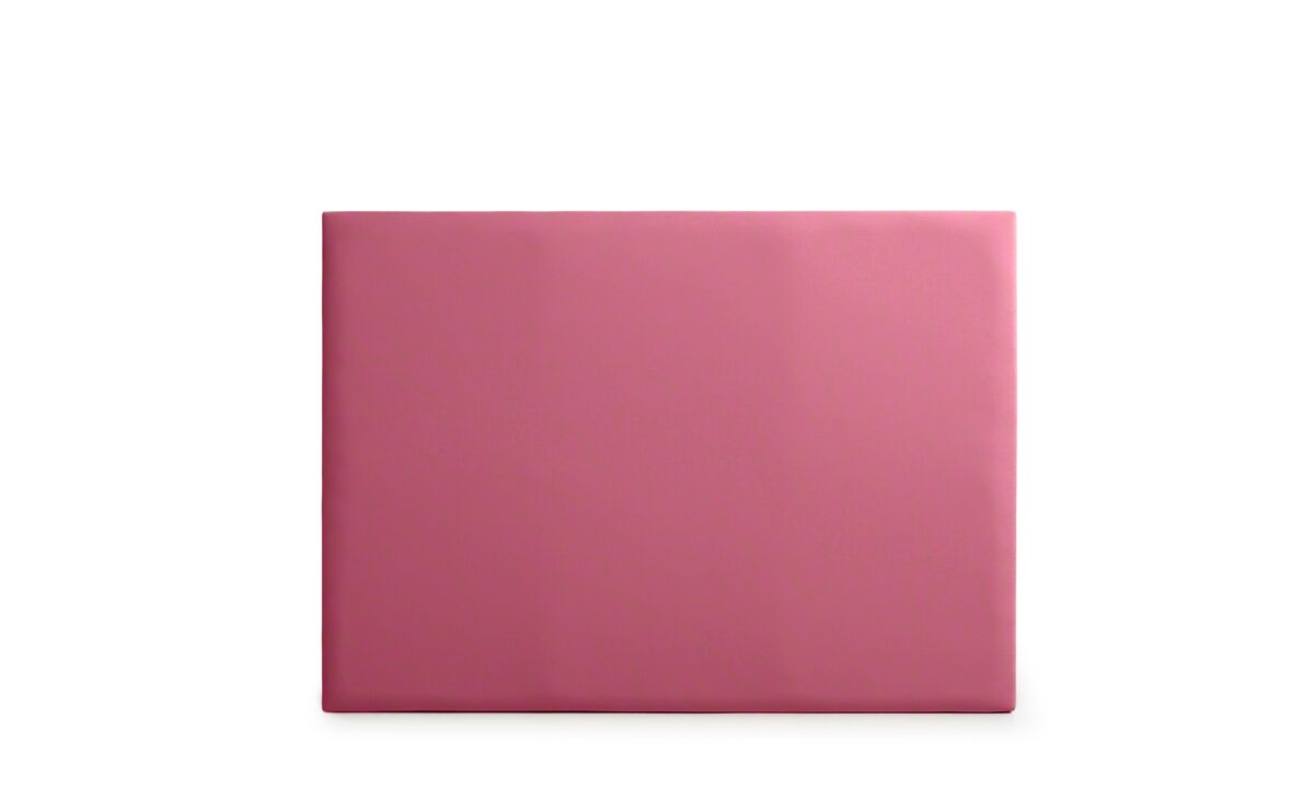 Cabeceira estofada neus pele sintética 145x120x5 cm - rosa - moonia