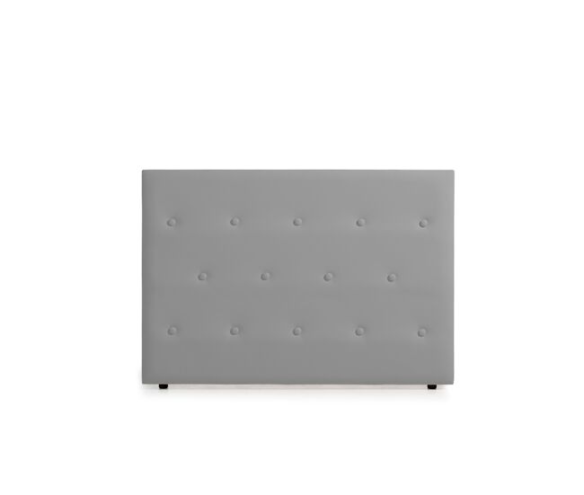 Cabeceira estofada venice pele sintética 100x115x12 cm - castanho - moonia