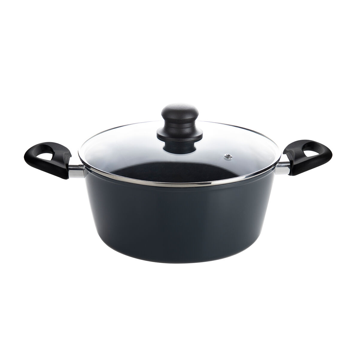 Caçarola 24 cm base de alumínio reforçado - adequada para todos os tipos de fontes de calor design italiano