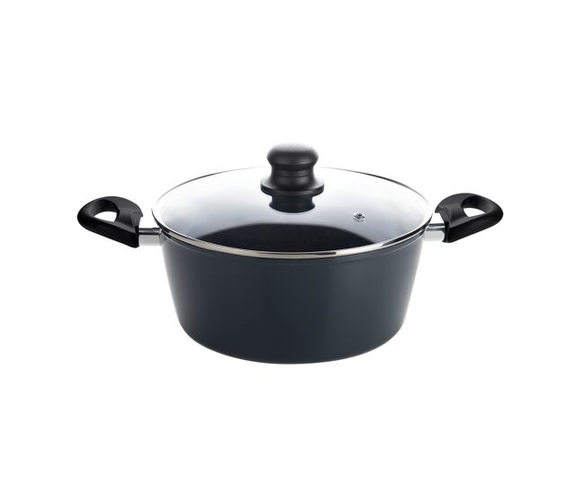 Caçarola 24 cm base de alumínio reforçado - adequada para todos os tipos de fontes de calor design italiano