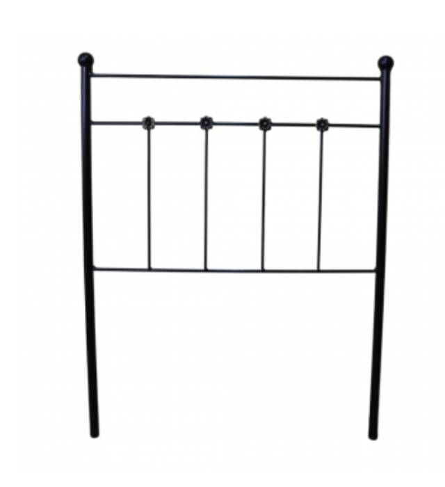 Cabeceira ducal forge para cama 105 preto 113x125x4. matris