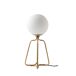ANGEL CERDA Candeeiro de mesa em aço dourado e vidro branco ANGEL CERDA Candeeiro de mesa em aço dourado e vidro branco Dourado