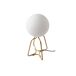 ANGEL CERDA Candeeiro de mesa em aço dourado e vidro branco ANGEL CERDA Candeeiro de mesa em aço dourado e vidro branco Dourado