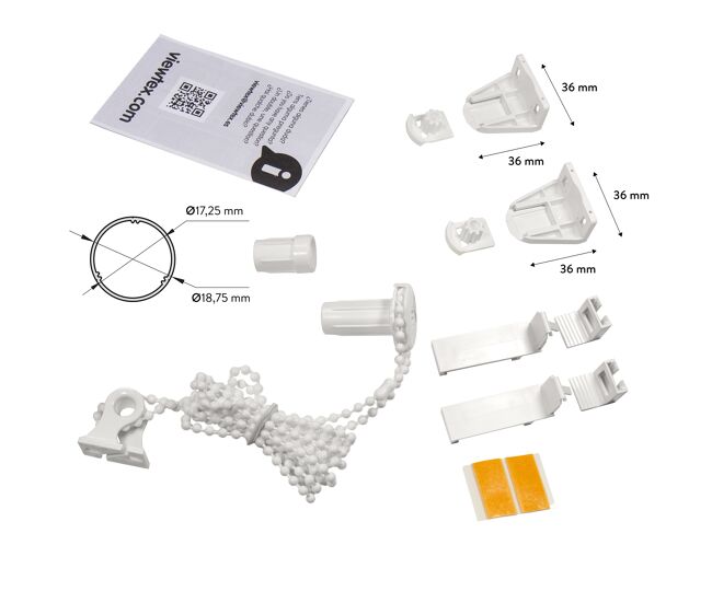 Viewtex mini conjunto mecanismo branco