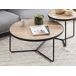 Beliani Mesa de centro MELODY 80x80 Beliani Mesa de centro MELODY 80x80 Castanho