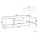 Beliani Mueble TV ARKLEY 160 Beliani Mueble TV ARKLEY 160 Preto
