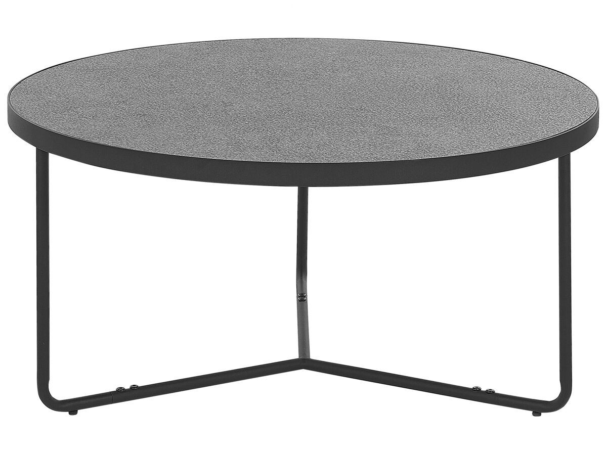 Beliani Mesa de centro MELODY 80x80 Cinza