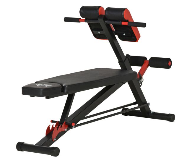 Homcom banco de haltere inclinação com 4 níveis de altura ajustável 64x146x73.5-85cm