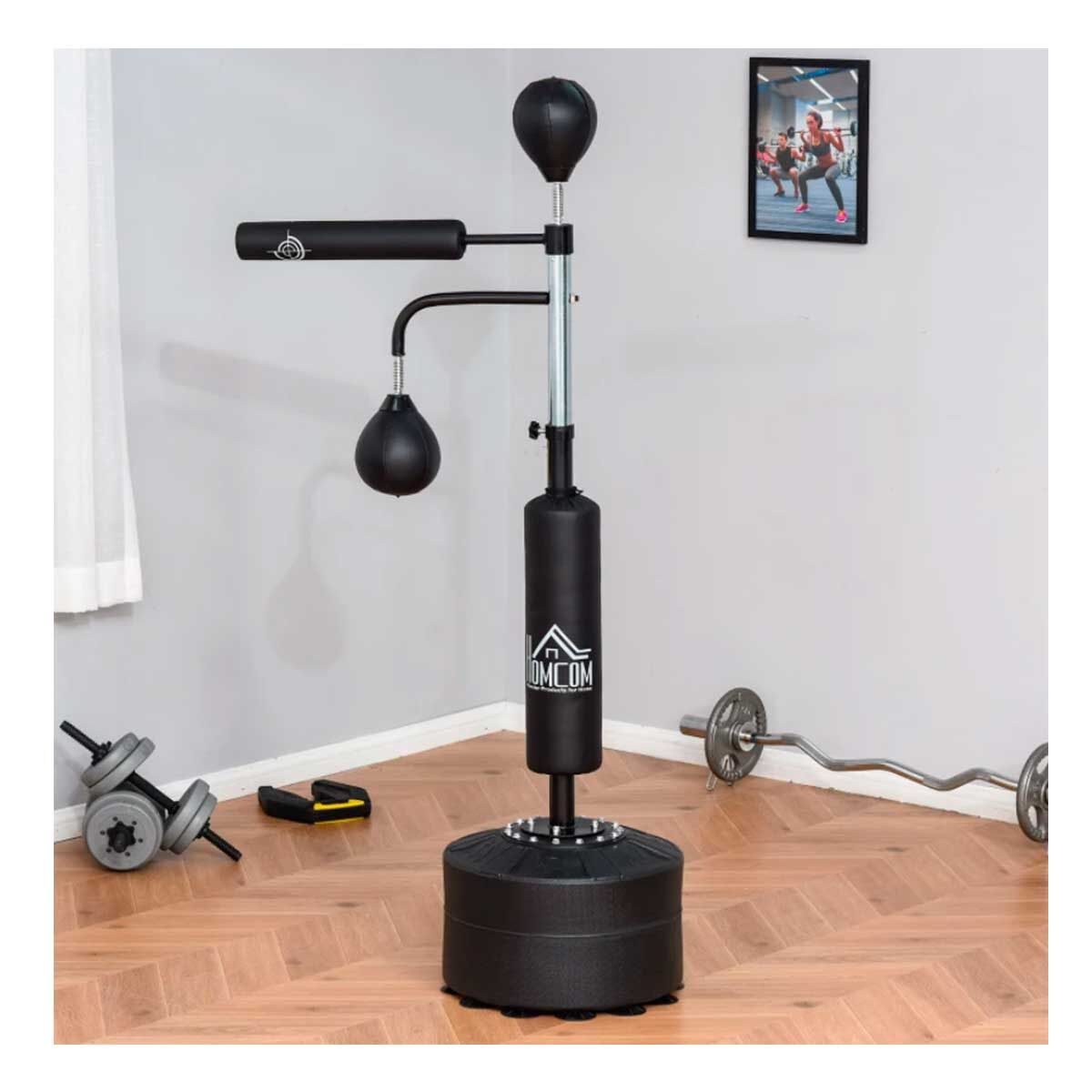 Punching Ball de Boxe Aço, PU e HDPE HOMCOM