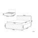 Beliani Cama con almacenaje Piel sintética ROCHEFORT 170x214 Beliani Cama con almacenaje Piel sintética ROCHEFORT 170x214 Cinza Escuro