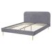 Beliani Cama Terciopelo FLAYAT 173x215 Beliani Cama Terciopelo FLAYAT 173x215 Amarelo