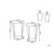 Beliani Conjunto de 2 mesas auxiliares SIERRA 45x26 Beliani Conjunto de 2 mesas auxiliares SIERRA 45x26 Dourado