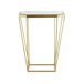 Beliani Conjunto de 2 mesas auxiliares SIERRA 45x26 Beliani Conjunto de 2 mesas auxiliares SIERRA 45x26 Dourado