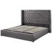 Beliani Cama con almacenaje Terciopelo LUBBON 210x217 Beliani Cama con almacenaje Terciopelo LUBBON 210x217 Cinza