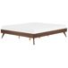 Beliani Cama sin cabecero MDF BERRIC Beliani Cama sin cabecero MDF BERRIC Castanho