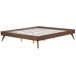 Beliani Cama sin cabecero MDF BERRIC Beliani Cama sin cabecero MDF BERRIC Castanho