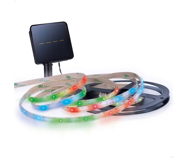 Tiras de led solares multicoloridas autoadesivas aktive