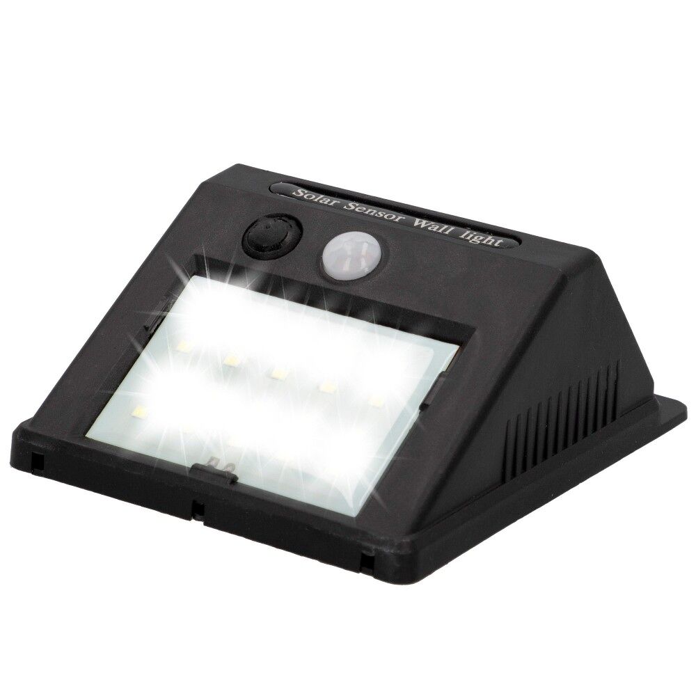 Aplique luz solar de 8 leds com sensor de movimento Aktive Tech